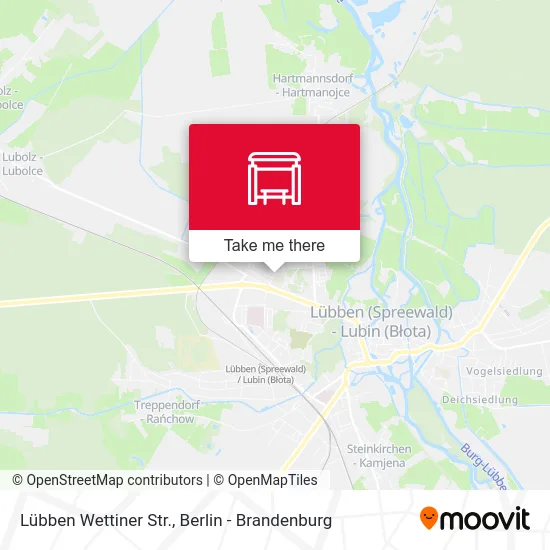 Lübben Wettiner Str. map