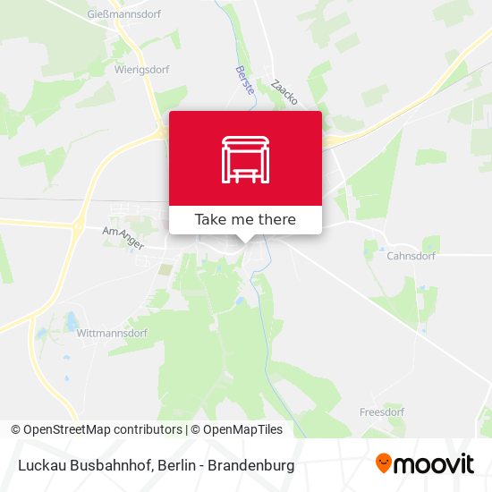 Luckau Busbahnhof map