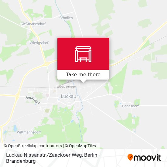 Luckau Nissanstr./Zaackoer Weg map