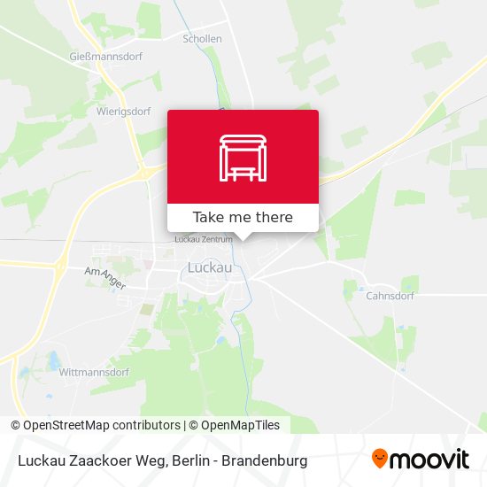 Luckau Zaackoer Weg map