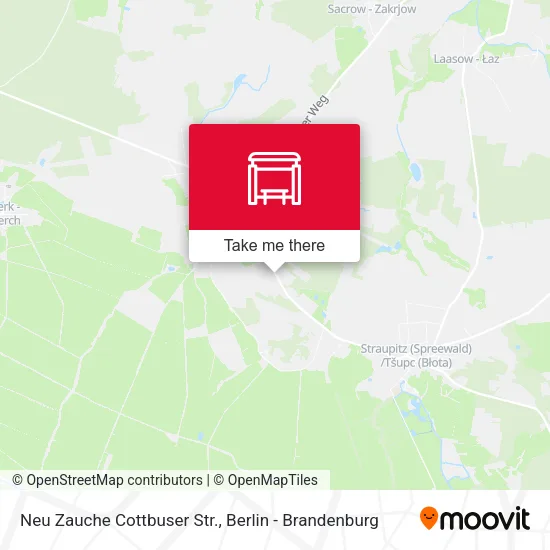 Карта Neu Zauche Cottbuser Str.