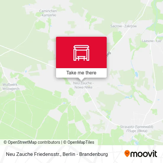 Карта Neu Zauche Friedensstr.