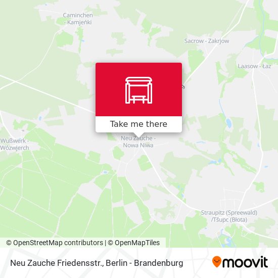 Neu Zauche Friedensstr. map