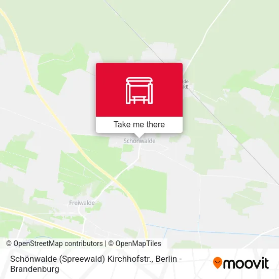 Карта Schönwalde (Spreewald) Kirchhofstr.