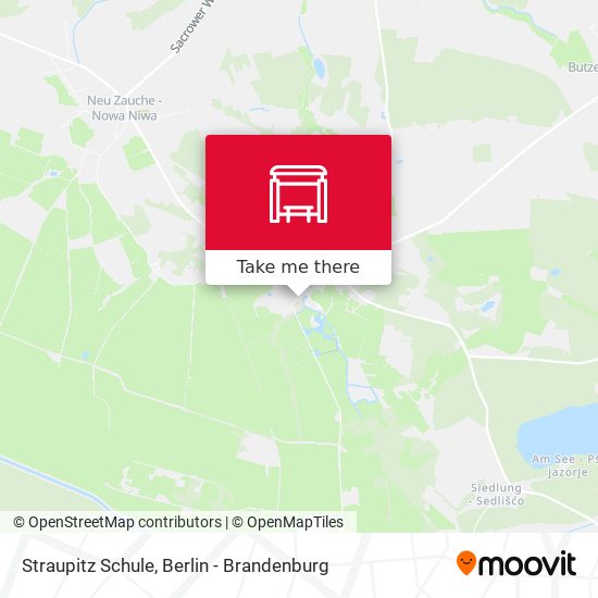 Straupitz Schule map