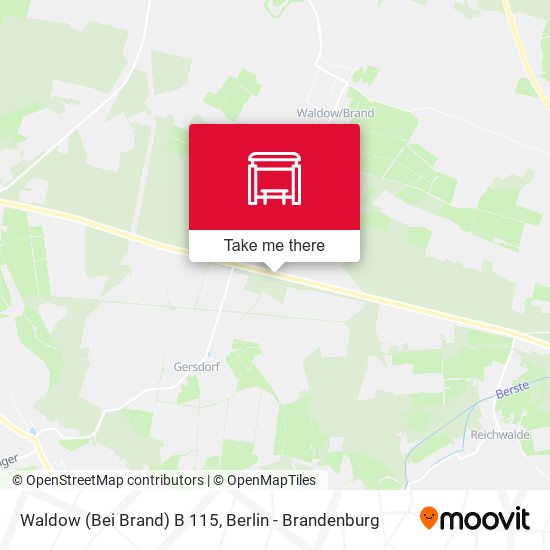 Waldow (Bei Brand) B 115 map