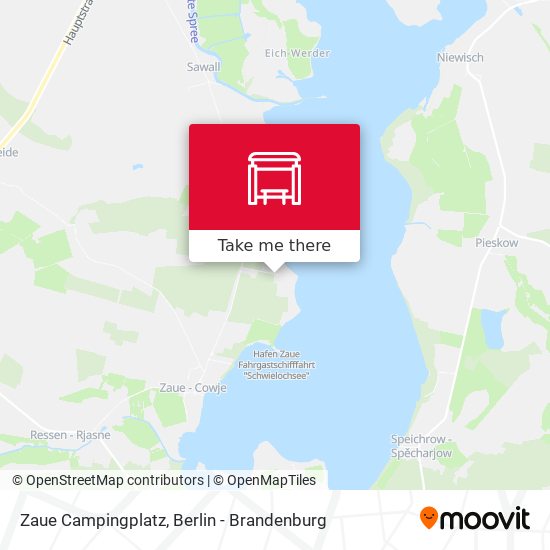 Zaue Campingplatz map