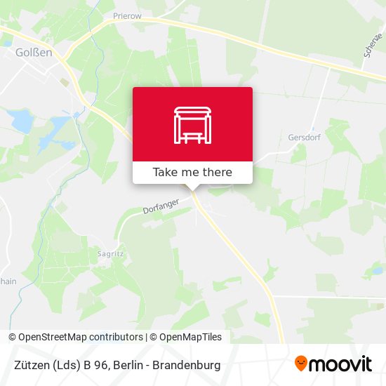 Zützen (Lds) B 96 map