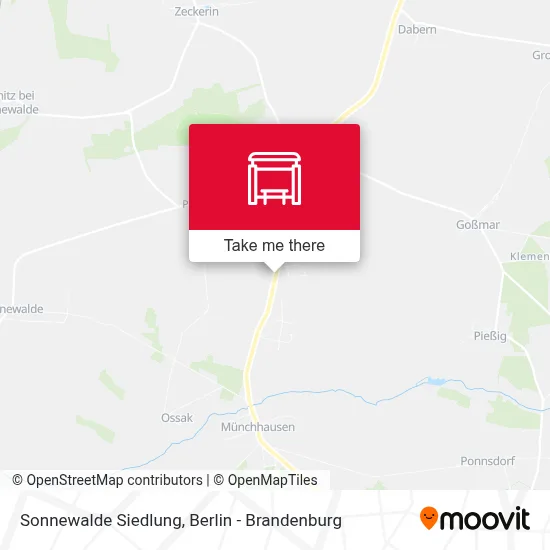 Sonnewalde Siedlung map