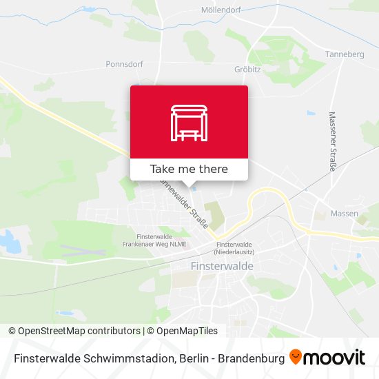 Finsterwalde Schwimmstadion map