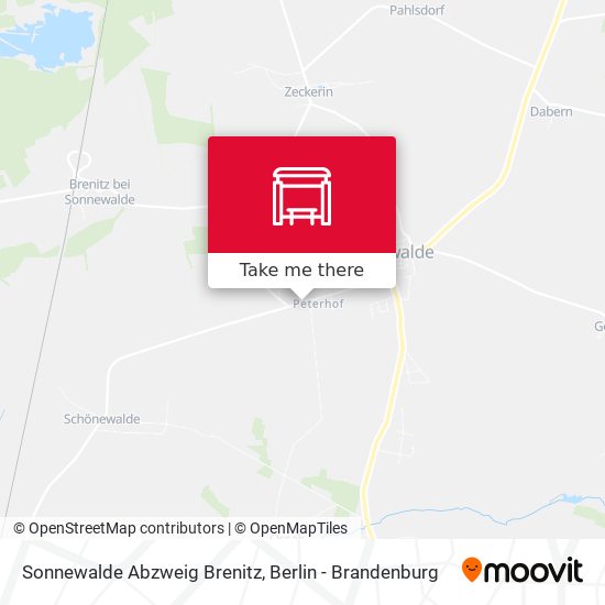 Sonnewalde Abzweig Brenitz map