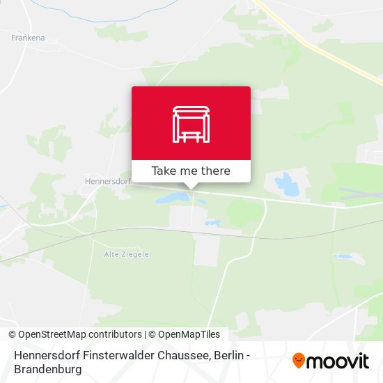 Hennersdorf Finsterwalder Chaussee map