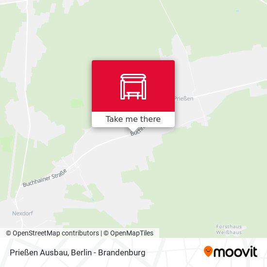 Prießen Ausbau map