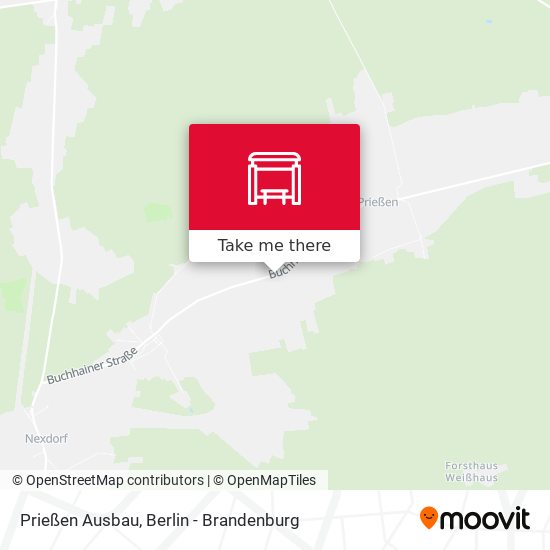 Prießen Ausbau map