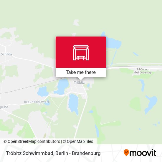 Tröbitz Klubhaus map