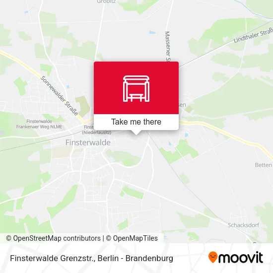 Карта Finsterwalde Grenzstr.