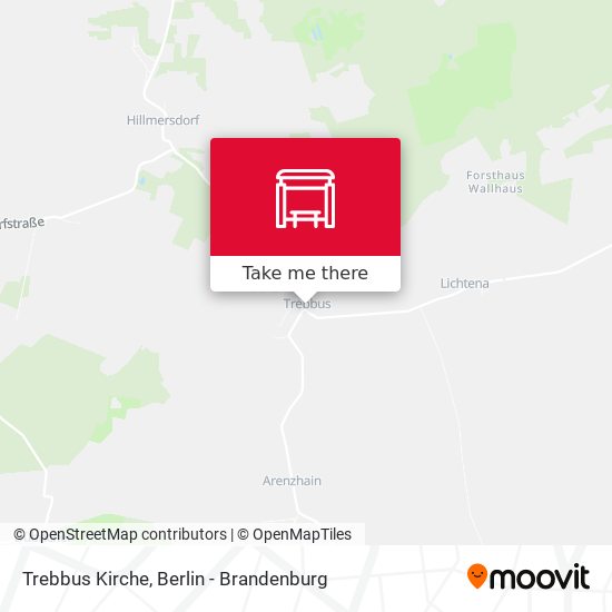 Trebbus Kirche map