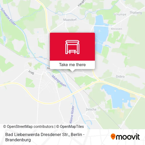 Карта Bad Liebenwerda Dresdener Str.