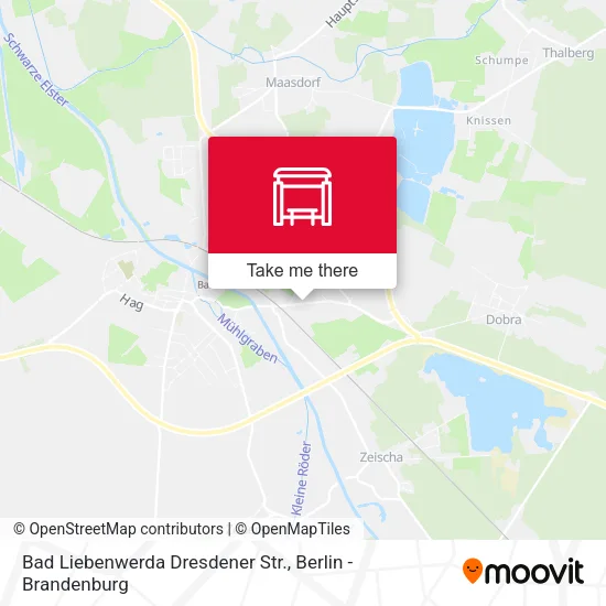 Карта Bad Liebenwerda Dresdener Str.