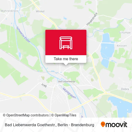 Карта Bad Liebenwerda Goethestr.