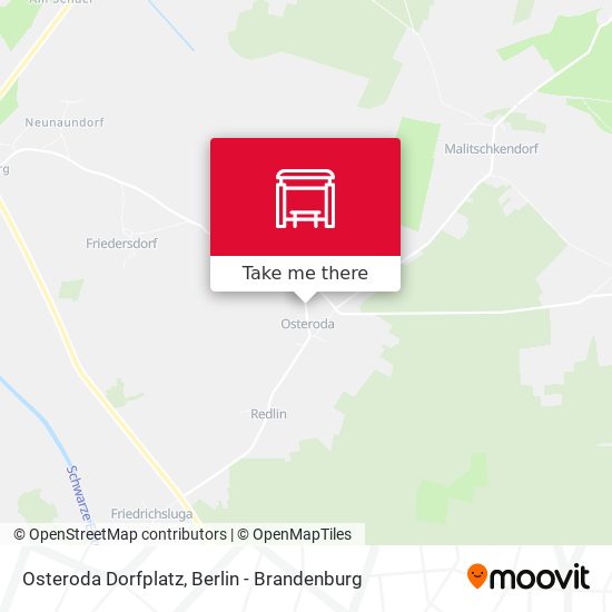 Osteroda Dorfplatz map