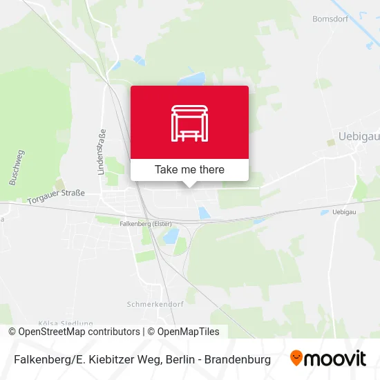 Falkenberg/E. Kiebitzer Weg map