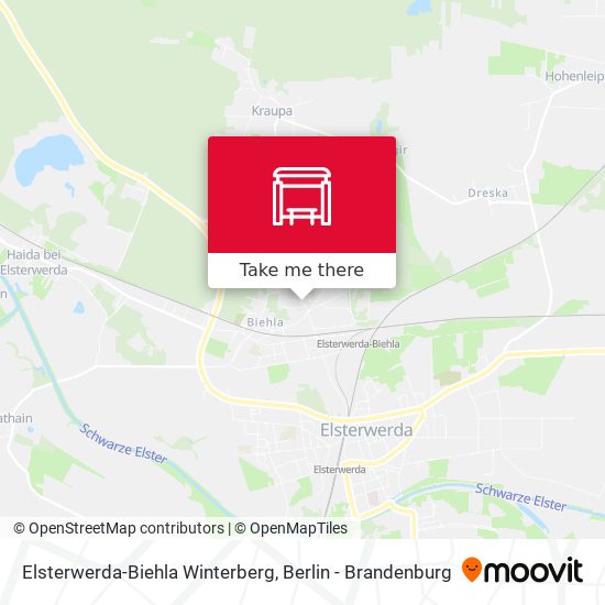Elsterwerda-Biehla Winterberg map
