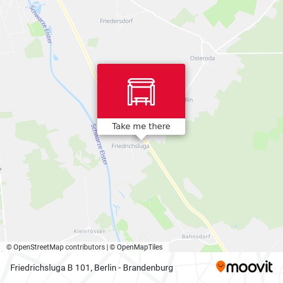 Friedrichsluga B 101 map