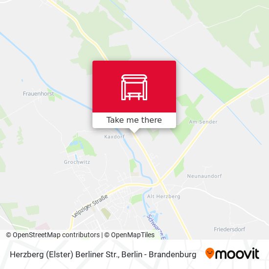Herzberg (Elster) Berliner Str. map