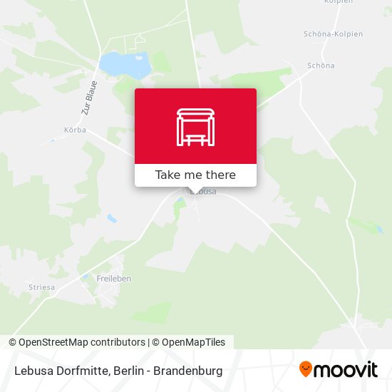 Lebusa Dorfmitte map