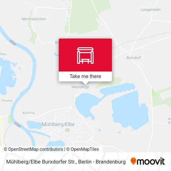 Карта Mühlberg/Elbe Burxdorfer Str.