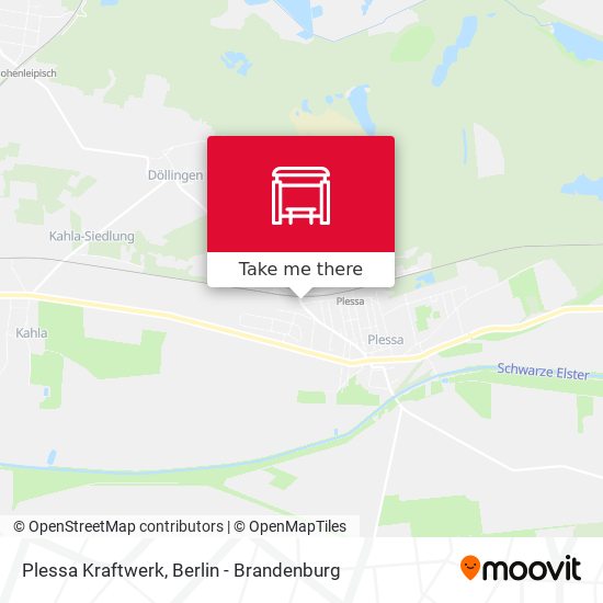 Plessa Kraftwerk map
