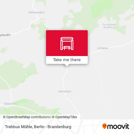 Trebbus Mühle map