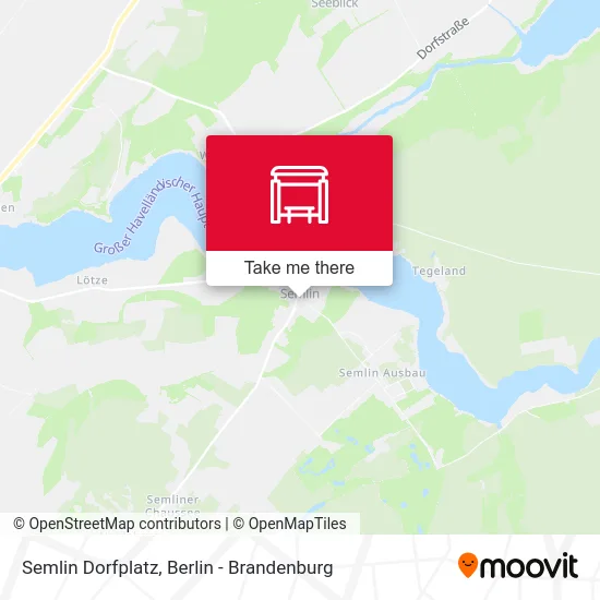 Semlin Dorfplatz map