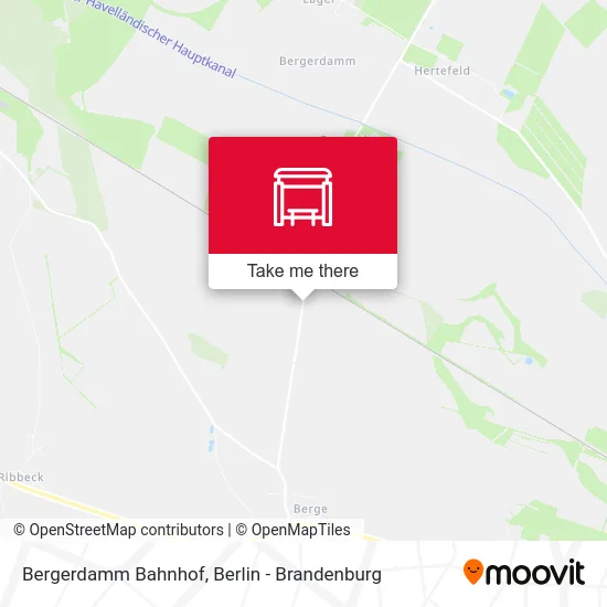 Bergerdamm Bahnhof map