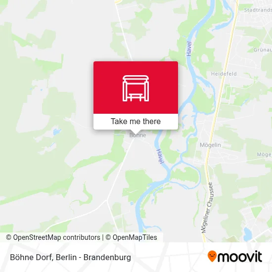 Böhne Dorf map