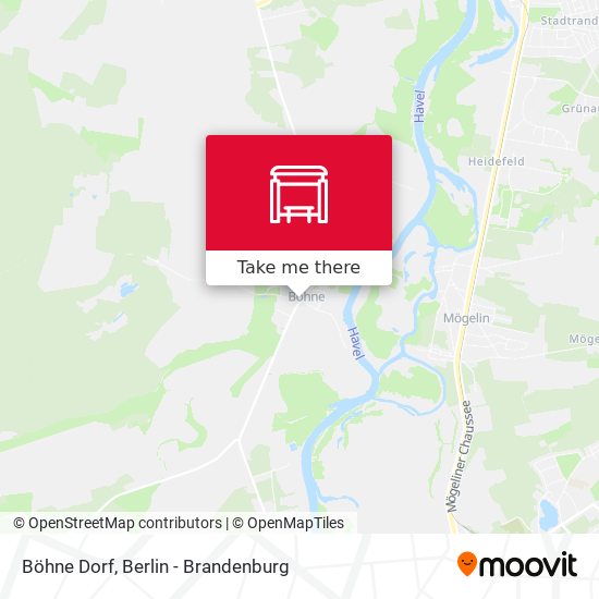 Böhne Dorf map