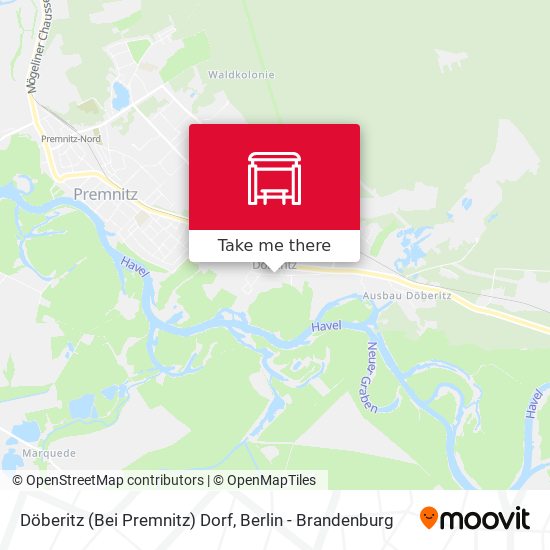 Döberitz (Bei Premnitz) Dorf map