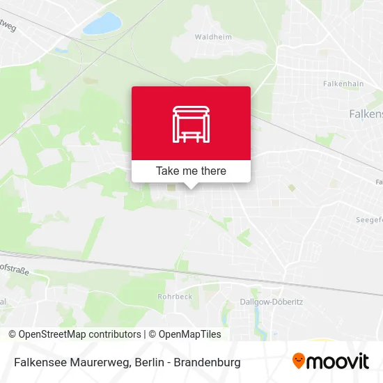 Falkensee Maurerweg map