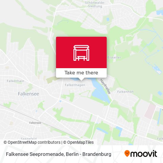 Falkensee Seepromenade map