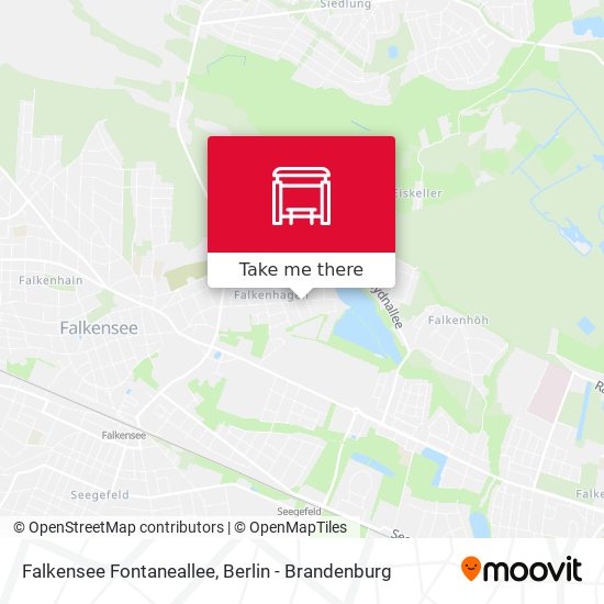 Falkensee Fontaneallee map