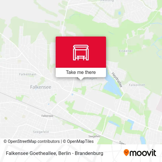 Карта Falkensee Goetheallee