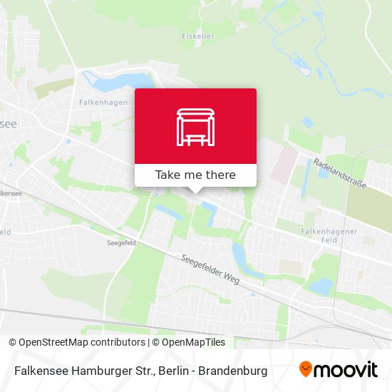 Карта Falkensee Hamburger Str.