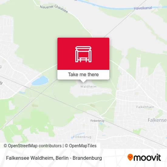 Falkensee Waldheim map