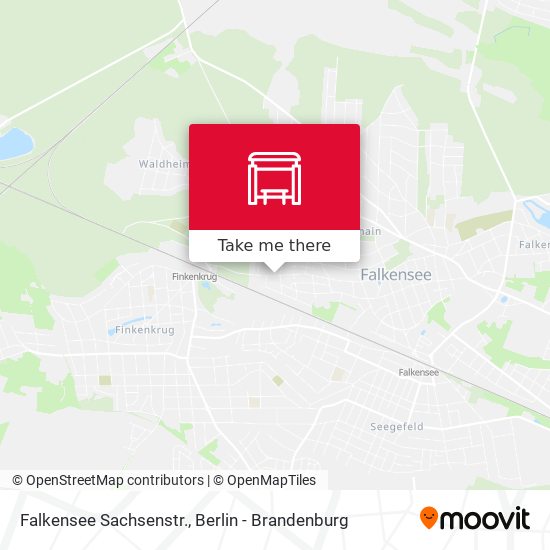 Falkensee Sachsenstr. map