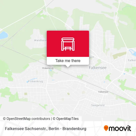 Карта Falkensee Sachsenstr.