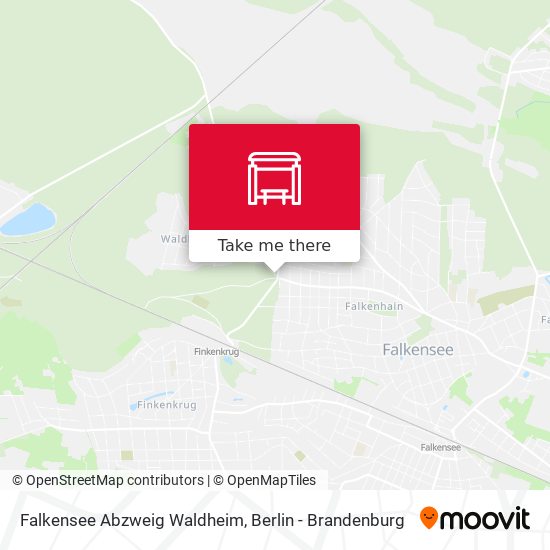 Falkensee Abzweig Waldheim map