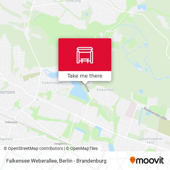 Falkensee Weberallee map