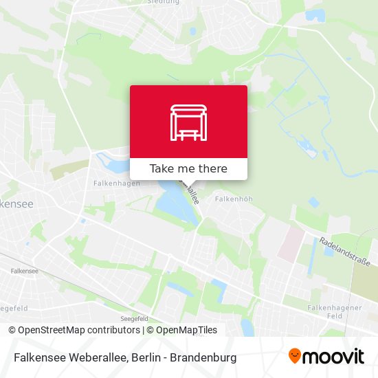 Falkensee Weberallee map