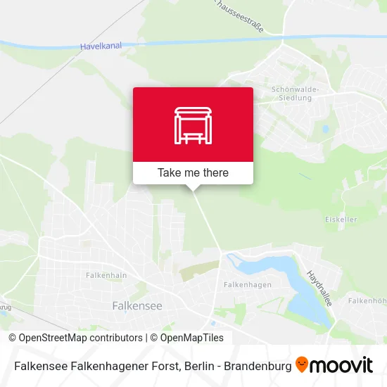 Карта Falkensee Falkenhagener Forst
